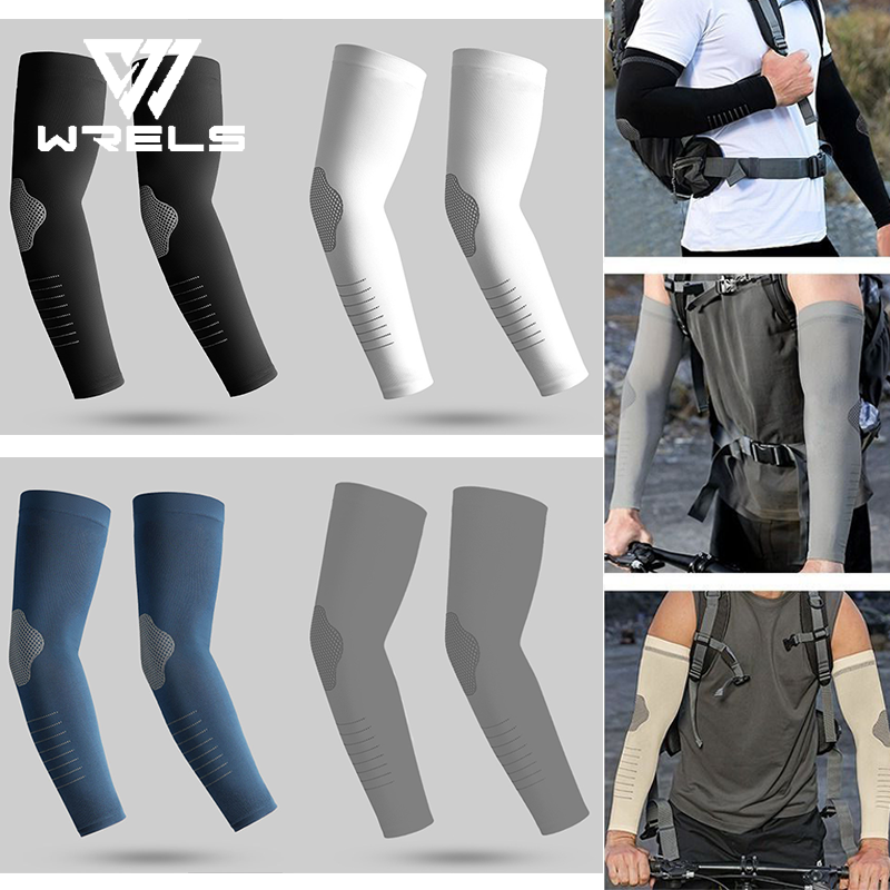 1Pair Ice Silk Arm Sleeves for Men & Women UV Sun Protection Breathable Outdoors Sports Workouts Lightweight Arm Sleeves