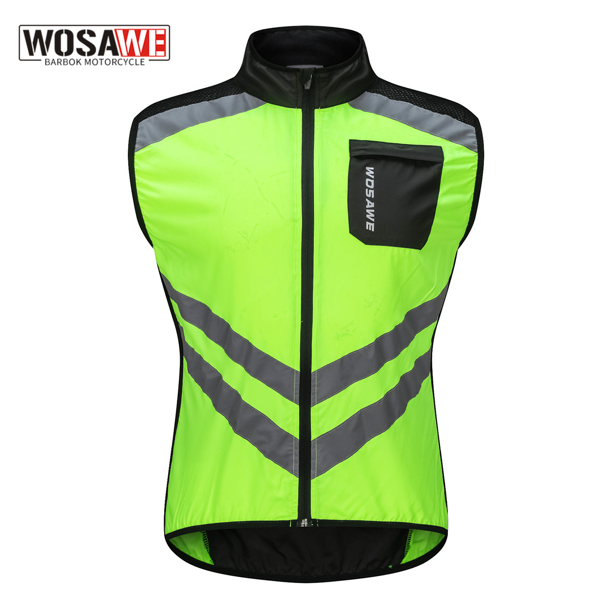 WOSAWE Winter Cycling Vest Windproof Warm Fleece Vest MTB Bike Bicycle Clothing Sleeveless Cycling Jacket