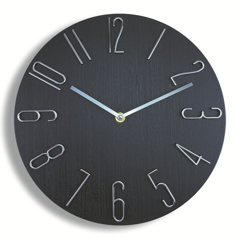 30cm 12inch Wall Clocks Living Room Silent Brief Wall Clock Nordic Fashion Wall Watch No Second Hand Simple Quartz Clock