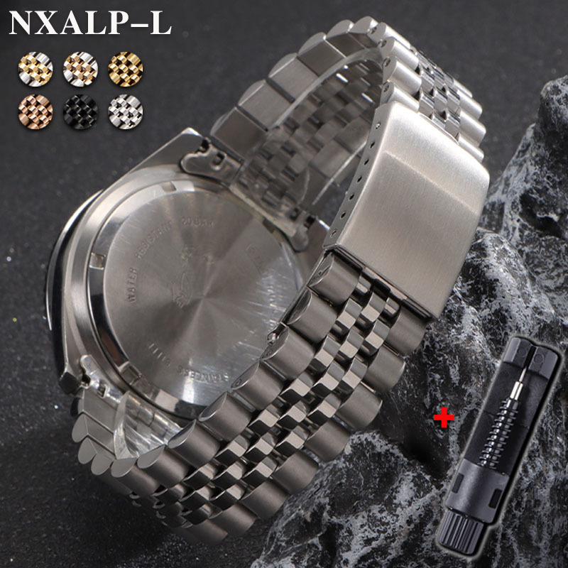 Stainless Steel Strap for Rolex Daytona Submariner GMT Yacht-Master Curved End Bracelet for Jubilee Watch Band 18/19/20/21/22mm
