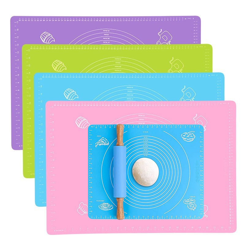 UNTIOR 1PCS Silicone Baking Kneading Pad Mat Pizza Cake Dough Maker Kitchen Cooking Grill Non-Stick Gadgets Bakeware