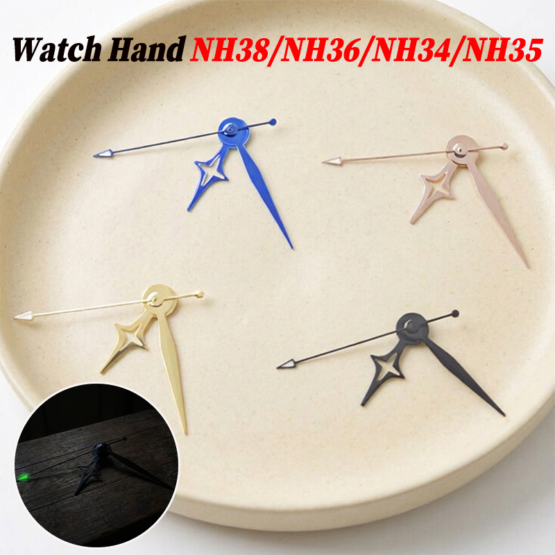 NH35 Watch Hand Star Pointer DIY Mechanical Watch NH38/NH36/NH34 Modified Nechanical Watch Accessories Size 8.5*12.5*13mm