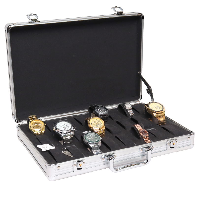 10/18 Girds Luxury Premium Quality Watch Box Aluminum Alloy Product Pattern Storage Clock Box Collection Gift Boxes