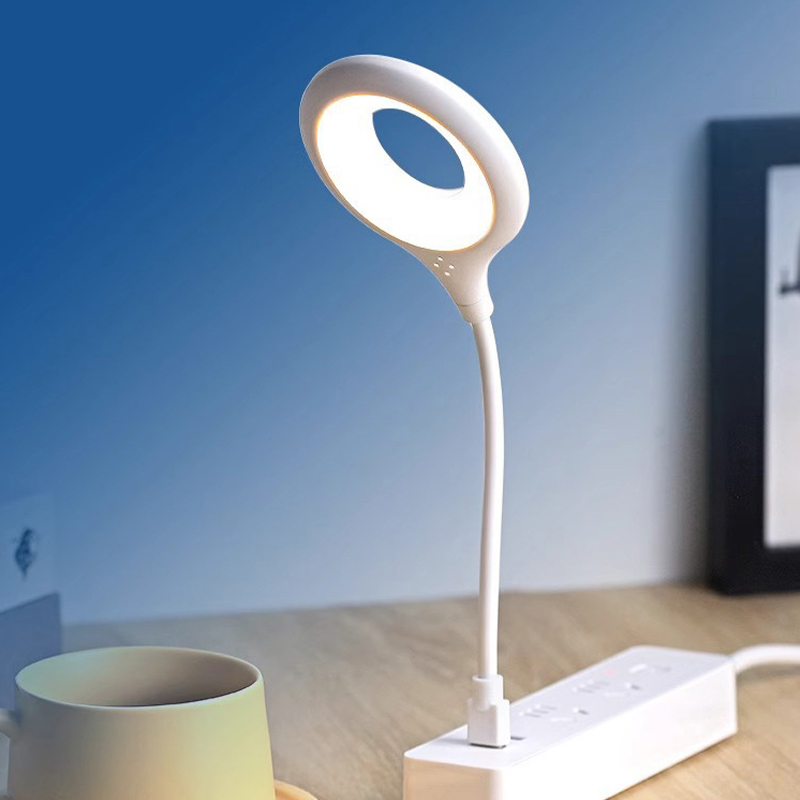 Mini Portable Universal Adjustable Reading Light Home Smart USB Voice Controlled Light Voice Switching Light Bedside Lamp lightify