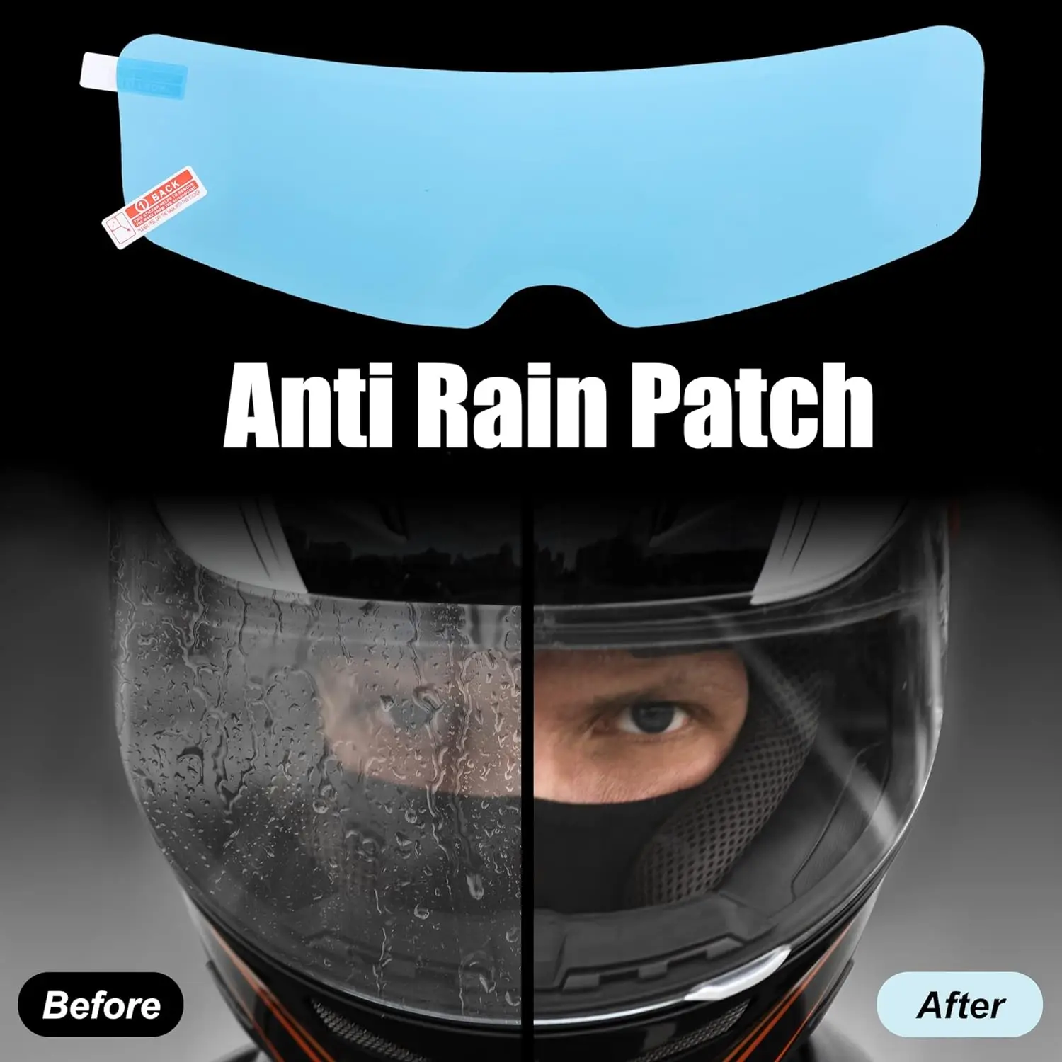 Helmet Anti-Fog Rainproof Film Coating Clear Protective Patch Electric Bicycle Driving Universal Motorcycle Accessories