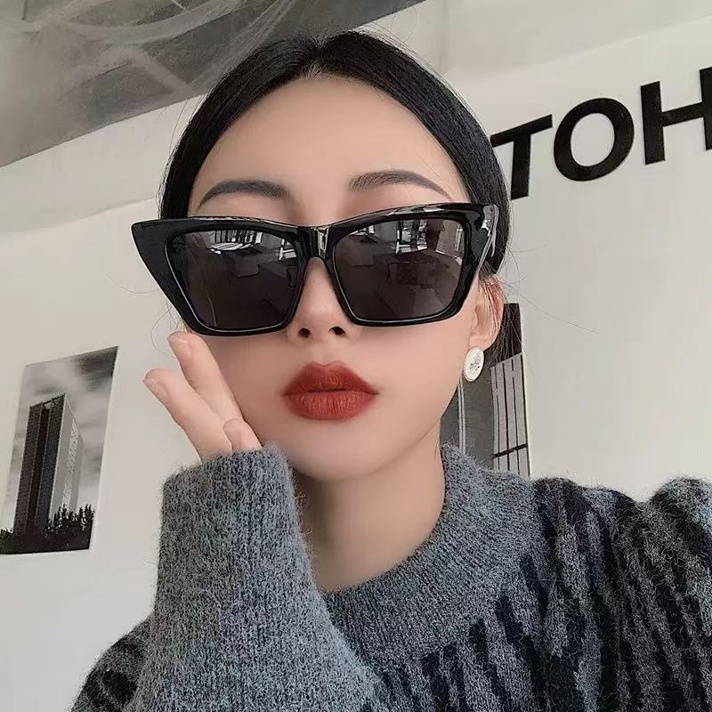 New Trendy Cat Eye Sunglasses With A Minimalist Style, Featuring Personalized Outfits And Street Photography Glasses 97086