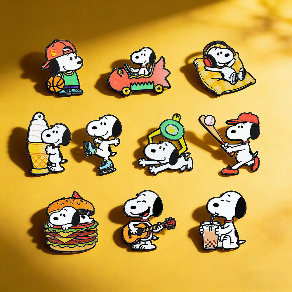 2026 Leisure and Sports Dog Cute Enamel Pin Set Cartoon Brooch Lapel Pins for Backpack Clothes Badge Cute Fans