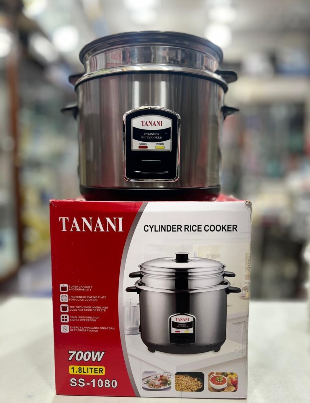 Tanani Steel Rice Cooker 1.5L