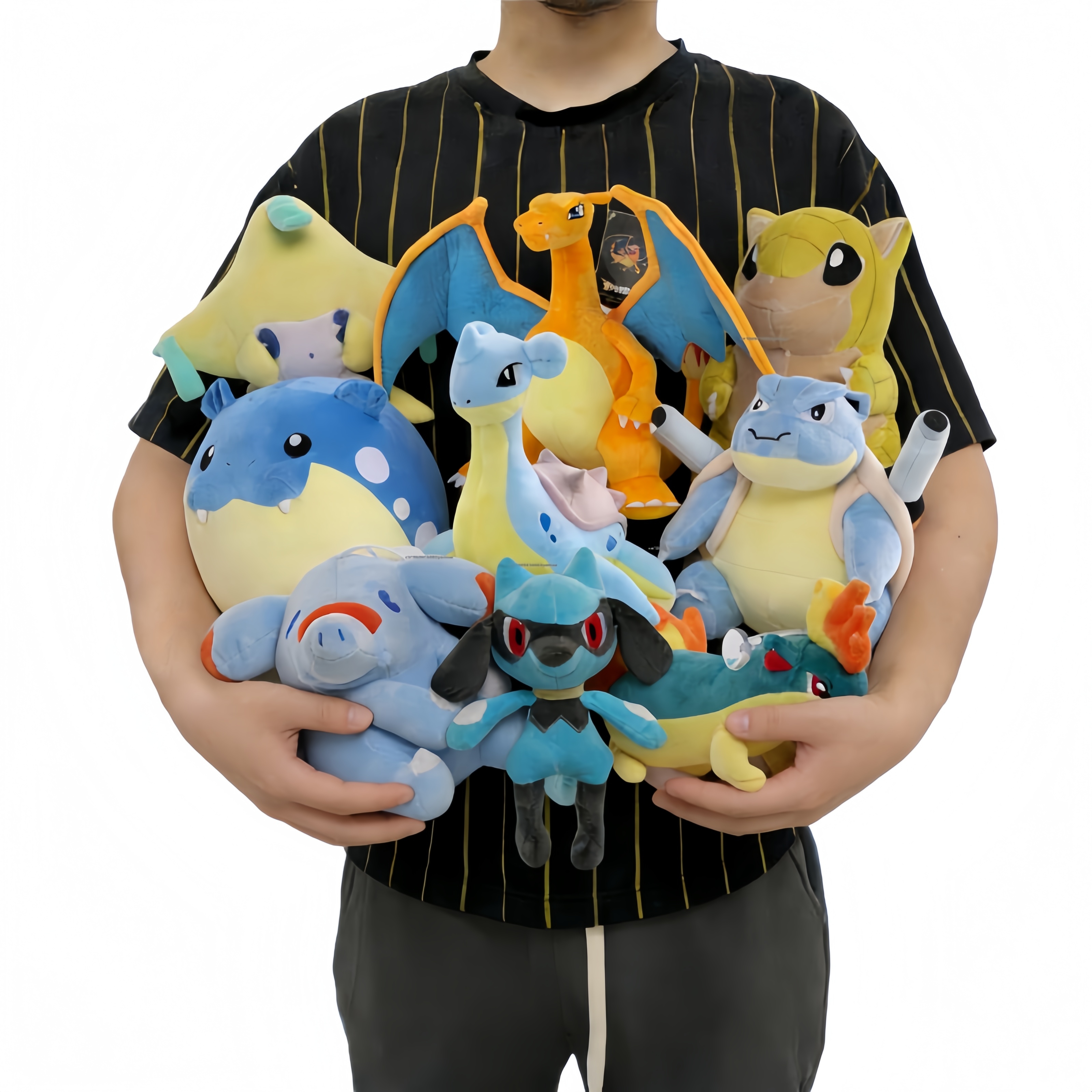 Pokemon Pikachu Blastoise Plush Doll Elf Lapras Spheal Jirachi Charizard Phanpy Riolu Quilava Gengar Chikorita Peluche Toys