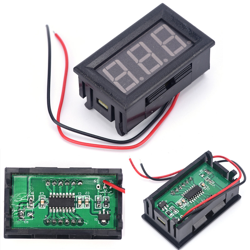 1pc DIY Mini Voltmeter Tester Digital Voltage Test Battery DC 0-30V 0-100V for Auto Car LED Display Gauge