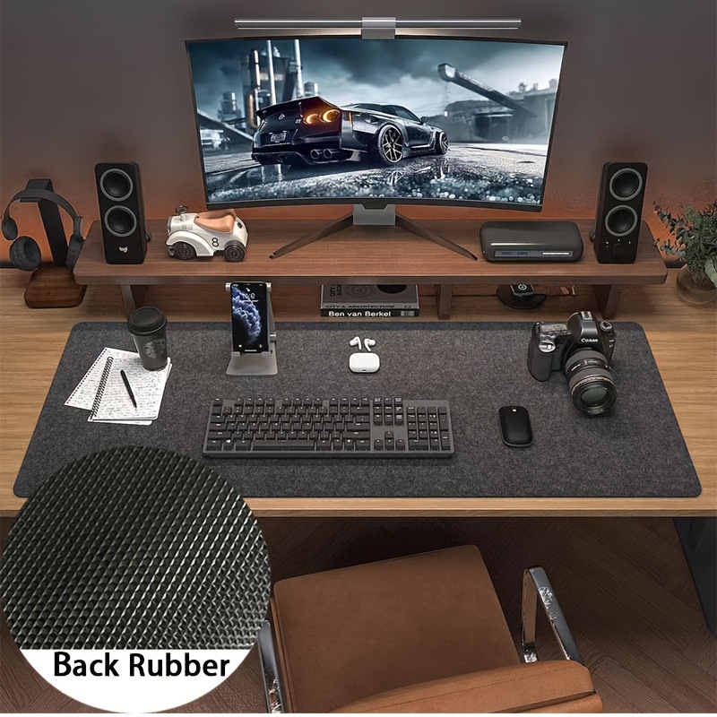 XXL Large gaming mouse pad Computer Desk Mat Table Keyboard Wool Felt Laptop Desk Non-slip Back deskpad Mousepad Cushion
