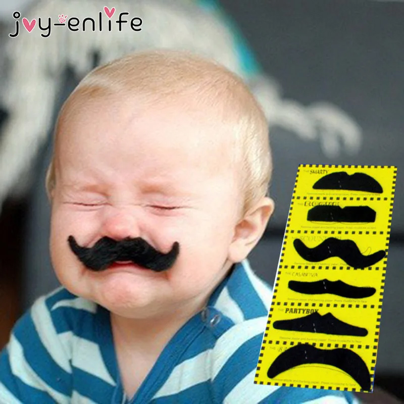 12pcs Funny Pirate Party Mustache Halloween Cosplay Fake Beard Mustache Photo Props Kids Halloween Pirate Party Decoration