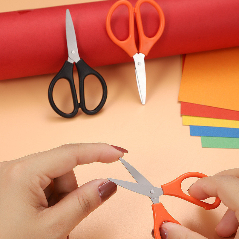 Color Scissor Stainless Steel Blade Safe Design Multi-purpose Paper Cutting Scissors for Fine Art Craft Office School Supplies