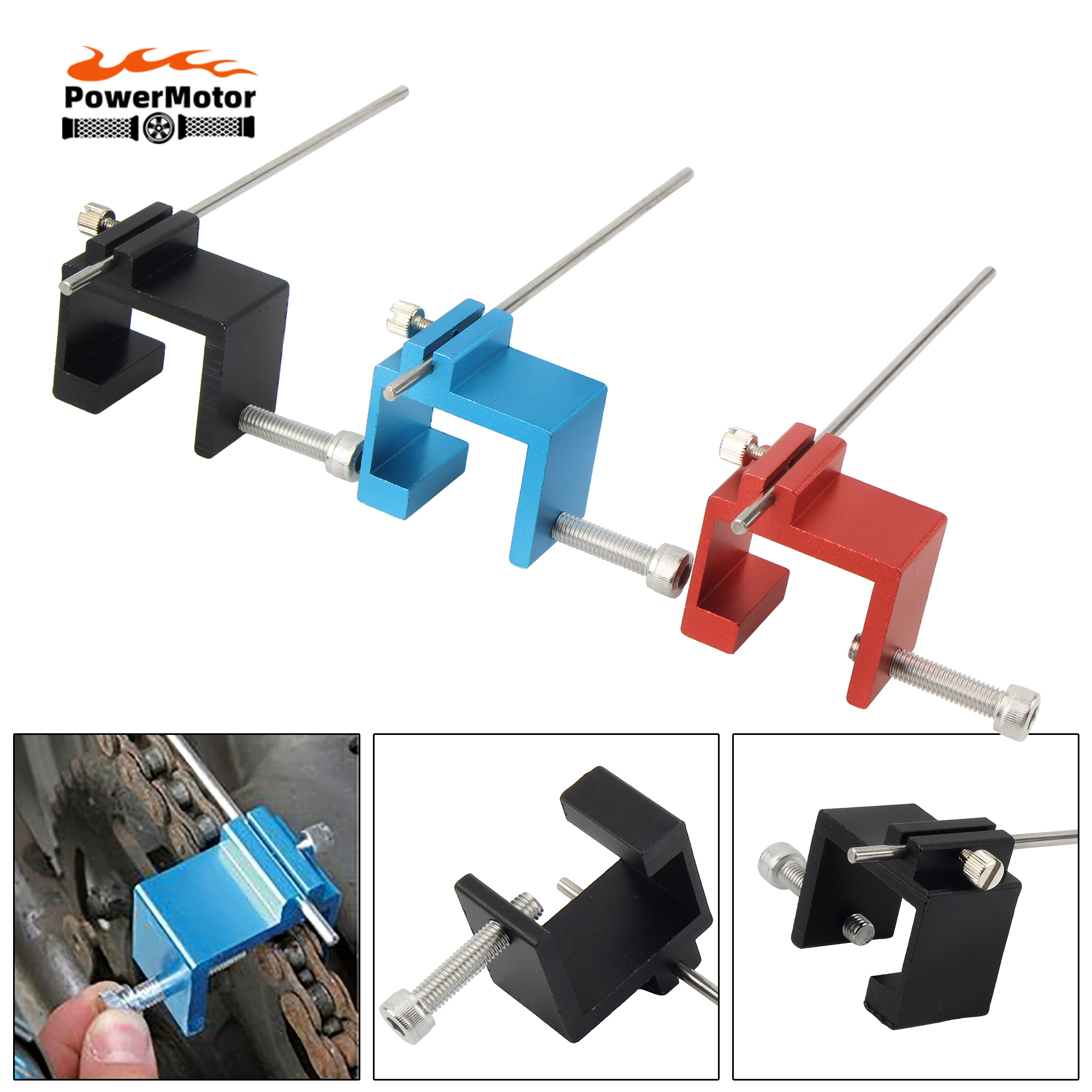 Motorcycle Chain Sprocket Alignment Tool ATV Motorcycle Chain Alignment Tool Universal Motorbike Motocross Pit Dirt Bike