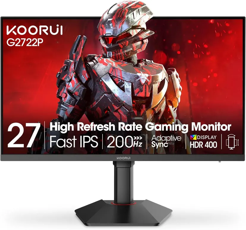 Koorui G2722P 27 Inch 200Hz IPS 1ms 125% sRGB 2k QHD 1440p Gaming Monitor
