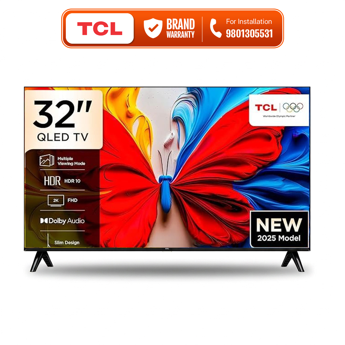 TCL(32 inches) S5KSeries Full HD Smart QLED Google TV 32S5K- 2025 Model