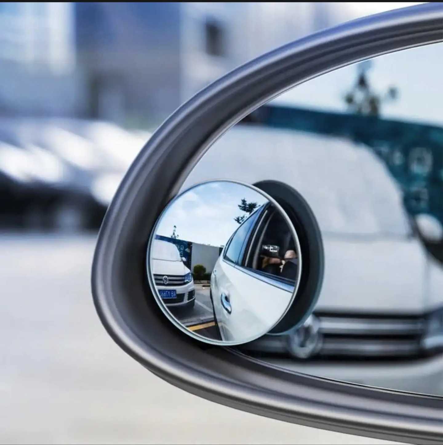 1/6pcs Car Small Round Mirrors Blind Spot Rear View Mirror Auxiliary Reversing Parking Convex Mirror 360 Degree Adjustable
