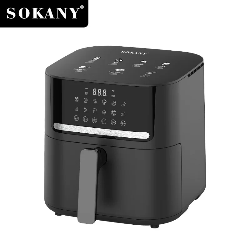 Sokany 6.5L Smart Digital Air Fryer 1800W | 12 Cooking Menus | Oil-Free Healthy Fryer | Detachable Basket | SK-10040