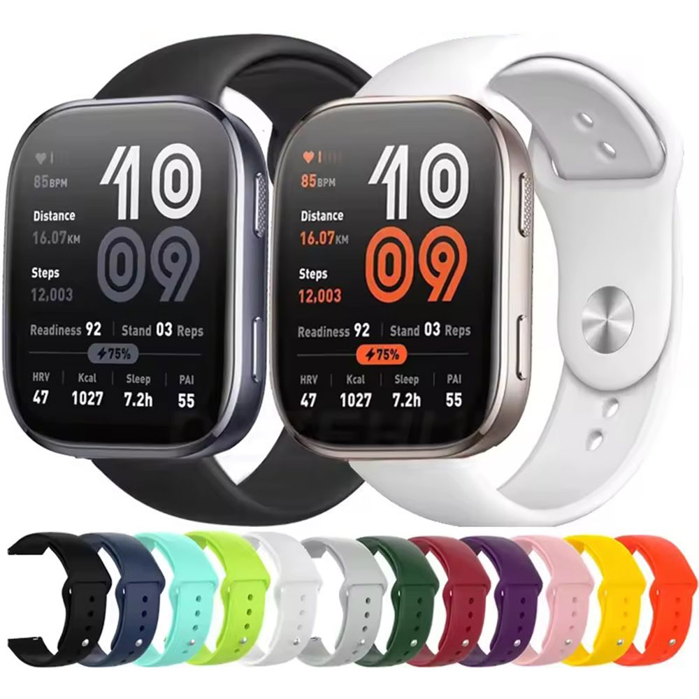 Sport Silicone Strap for Bip 6 5 Bip6 Smart Watch Quick 22mm Breathable Wrist Wristband for Bip6 Accessories