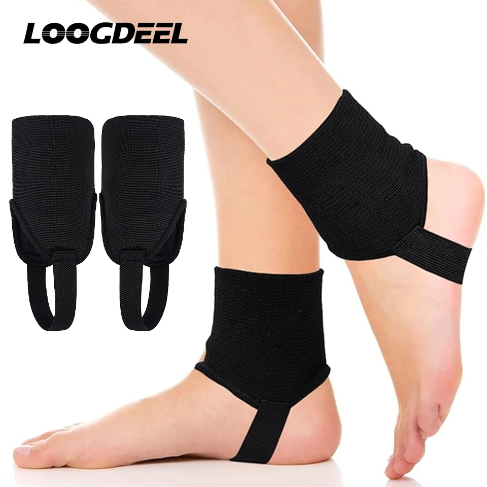 Loogdeel 1Pair Ankle Guard Protectors Pad Soccer Football Volleyballs Double Side Children Sports EVA Ankle Foot Support