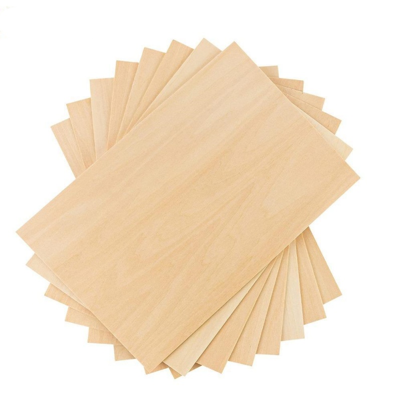 15pcs Solid Wood Piece, Natural 2mm Thick Wood Sheet, DIY Craft Woodwork Art Rectangle Handmade Material Home Decor