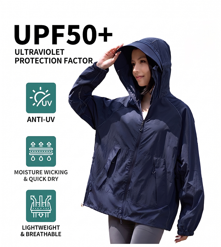 New Unisex Hiking Jacket Men Women Waterproof Quick Dry Camping Windbreaker Outdoor Trekking Fishing Rain Coat Anti UV Clothes