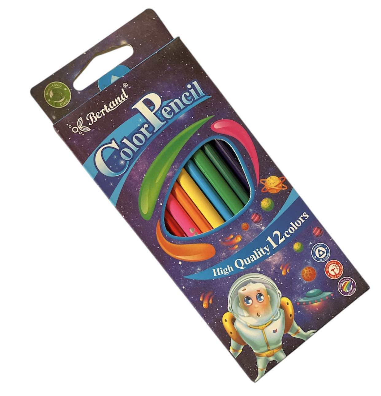 Bertand Color Pencil, Best Quality 12 Colors