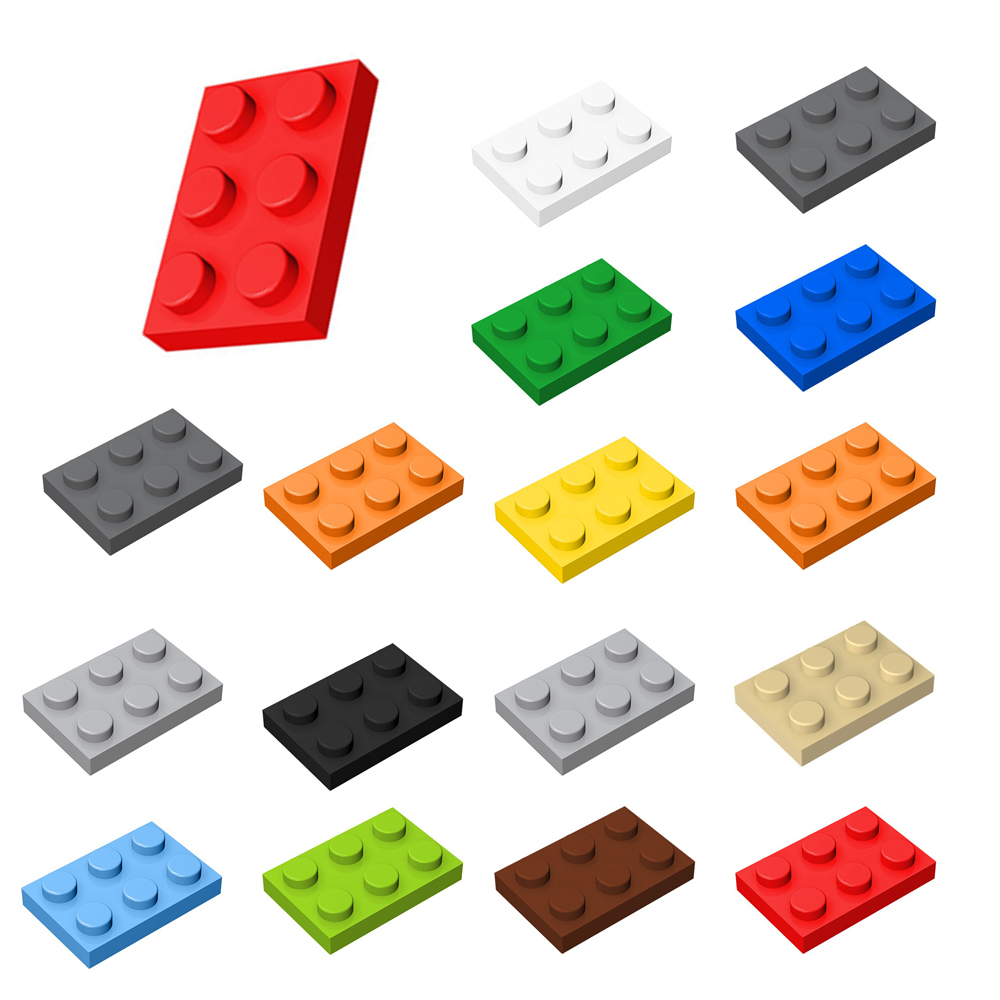 5PCS DIY Base Thin Plate 8X16 92438 Dots MOC Building Blocks Bricks 12COLOR Compatible with Creative Enlighten Children Toys