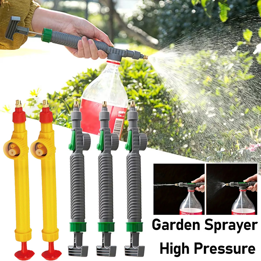 0.8/1.5/2/3L Garden Pressure Sprayer Portable Hand Pump Sprayer Watering Can with Adjust Nozzle for Garden Lawn, 2 Spray Mode