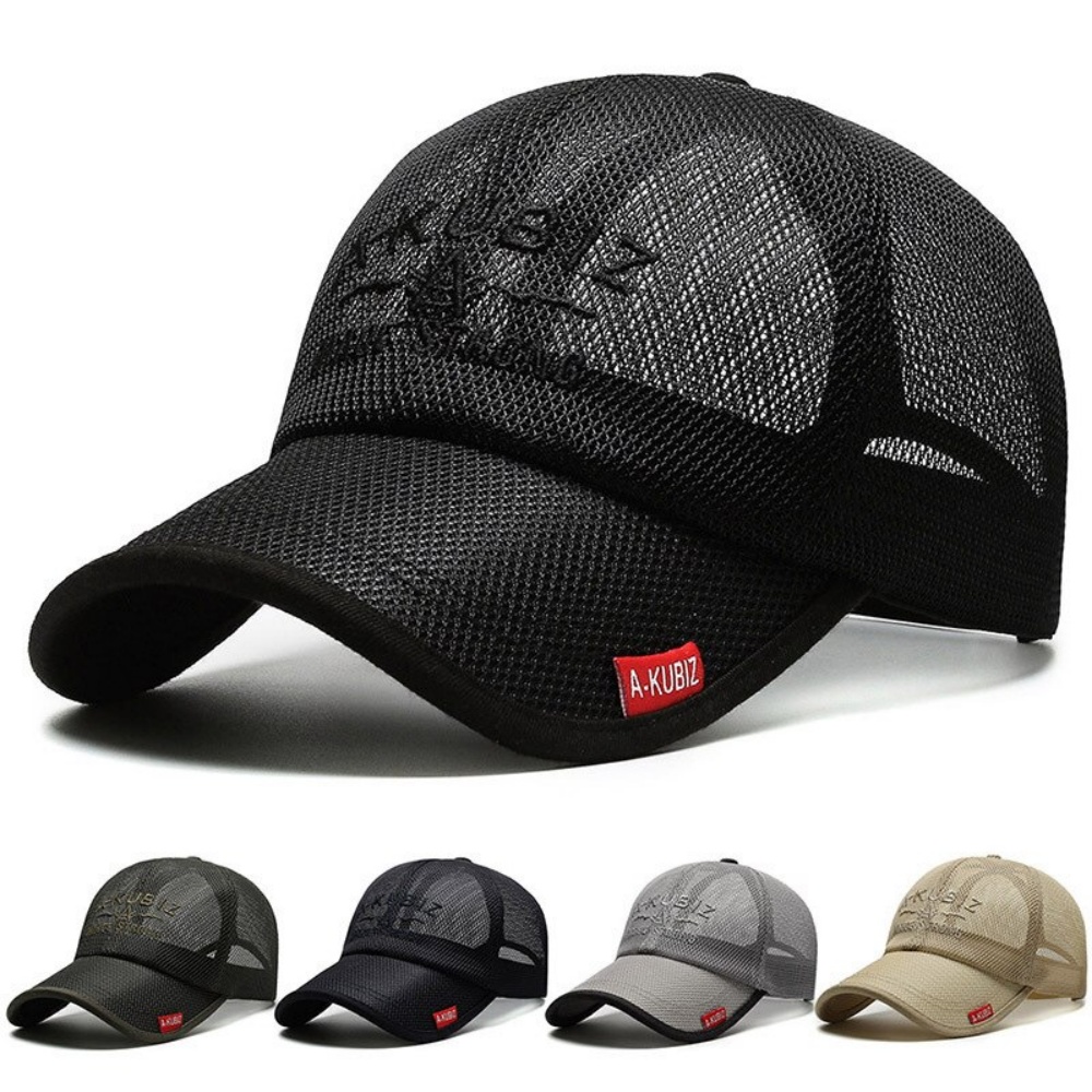 1pc Summer Unisex Men fishing Baseball Caps Trucker Mesh Hat Baseball Hats Outdoor Sports Running hat Casual sport Hats Cap