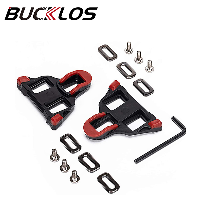 BUCKLOS Bicycle Cycling Shoes Cleat SPD SPD-SL Road Mountain Bike Lock Pedal Cleats LOOK Delta Bicycle Shoes Cleat Cycling Parts