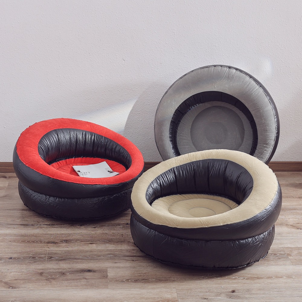 Inflatable Sofa Household Sofa Chair Thickened Folding Lazy Dormitory Camping Portable Outdoor Air Sofa