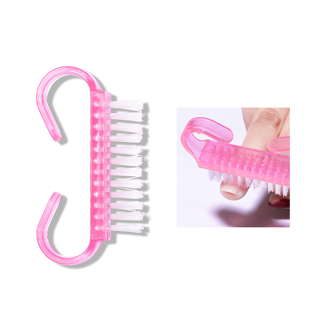5/100Pcs Cleaning Nail Brushes Clean your nails Tools Plastic Dust Cleaner Brushes Nail Art Manicure Pedicure Manicure tools