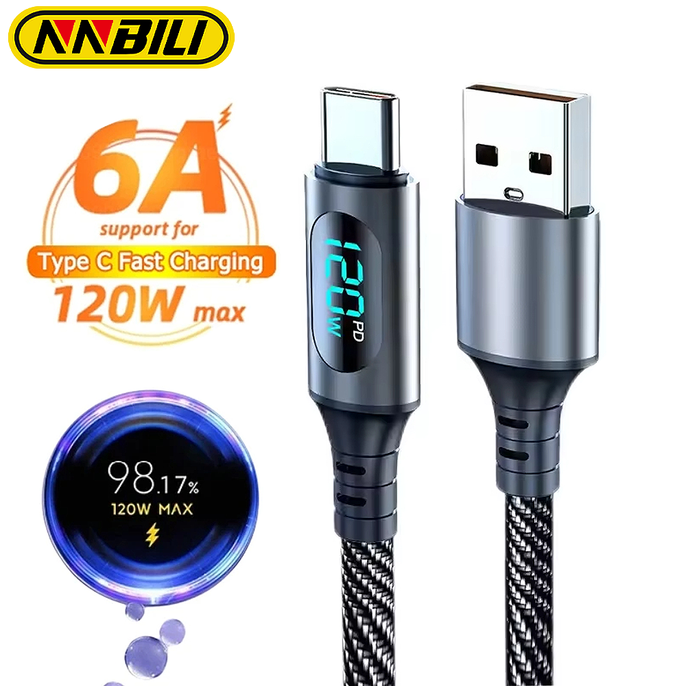 NNBILI PD 100W Usb Type C Kabel Naar Usb C Fast Charging Oplader Draad Snoer Voor Poco Display Kabel