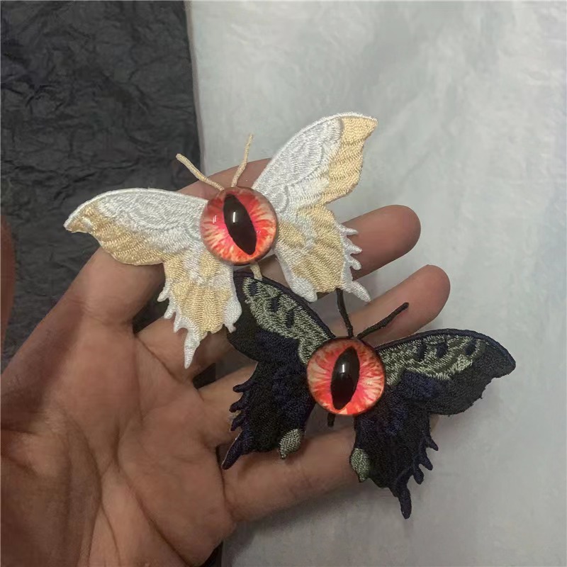 Sick and Delicate Loli Girl Butterfly Hair Clip Lolita Dark Goth Sweet Mourning Series
