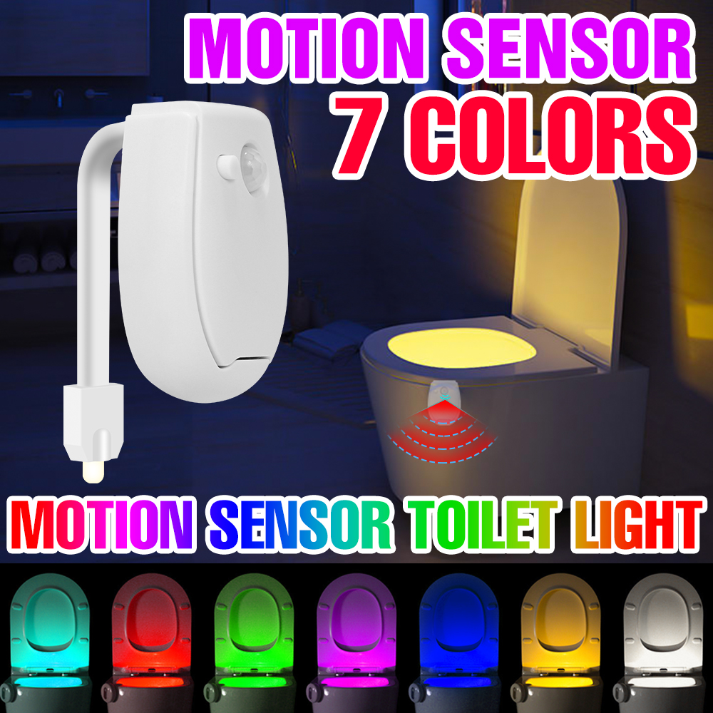 RGB LED Lamp Smart PIR Motion Sensor Toilet Seat Night Light Waterproof WC Toilet Bowl Backlight LED Lamp For Bathroom Washroom lightify