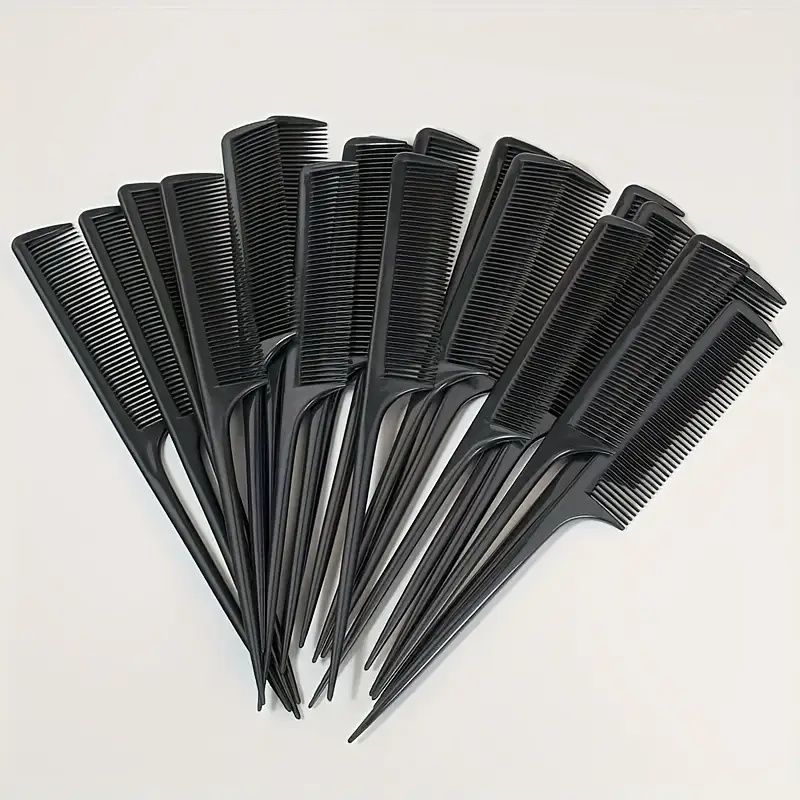 5/10/20pcs Rat Tail Comb Set, Heat Resistant Anti-Static Hair Styling Combs for Salon, Professional Hairdressing Tools