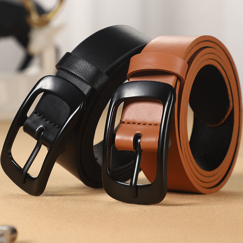 Women's belt decoration simple jeans fashion high-grade belt brown new Korean version of the belt