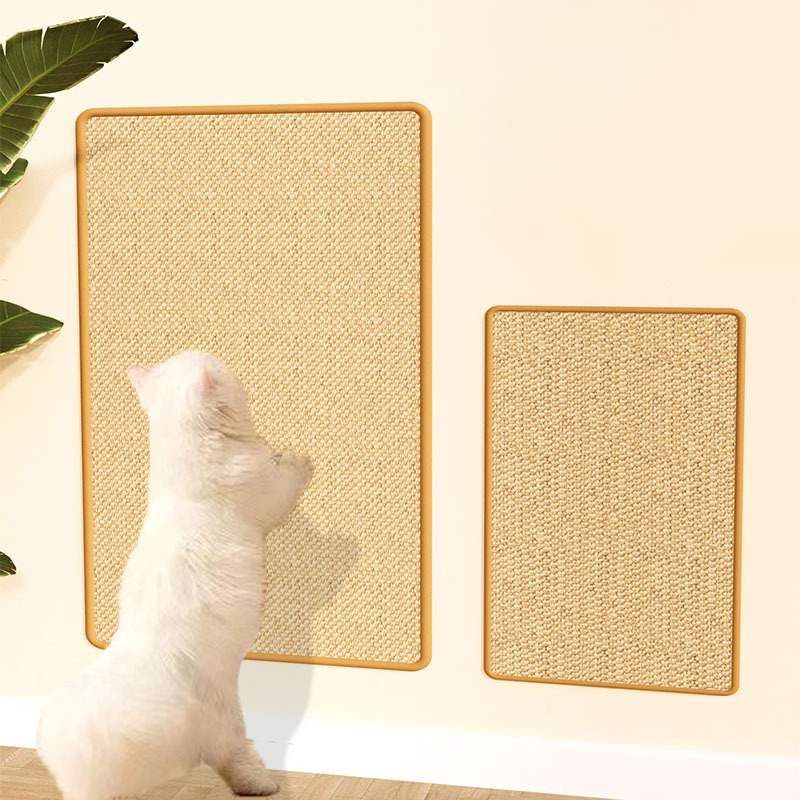 Cat Sisal Mat Cat Scratching Post Non-shedding Cat Scratching Board Wall Sticker Cat Toy Sofa Protector Pet Toy