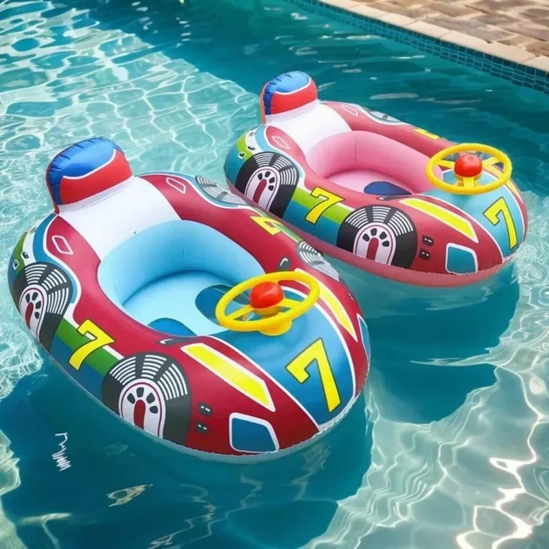 Animal Inflatable Pool Toys Baby Swimming Ring Summer Outdoor Floating Seat Flamingo Pool Party Water Toys for Kids