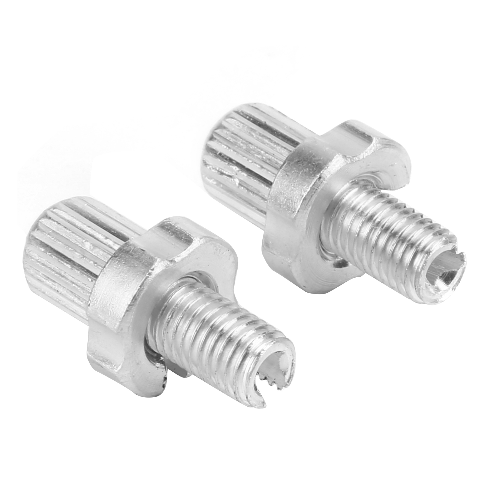 2pcs Aluminium Alloy M7 Bicycle Brake Lever Adjuster Screws Fastener Silver Replacement parts for Road Mountain Bikes