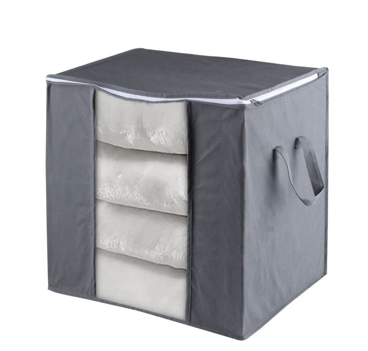 New Non-woven Portable Clothes Storage Bag Foldable Organization Bags With Clear-1 piece
