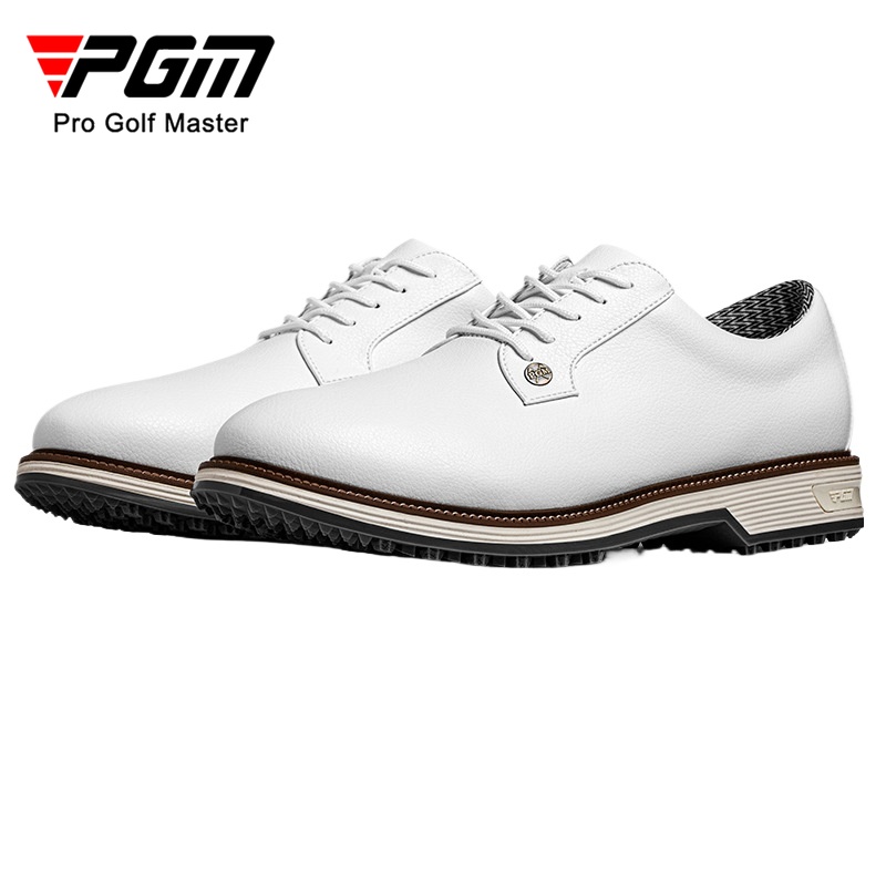PGM Men's Golf Shoes with Anti Slip Studs, High Elasticity Cushioning, and Waterproof Block Sneakers XZ393