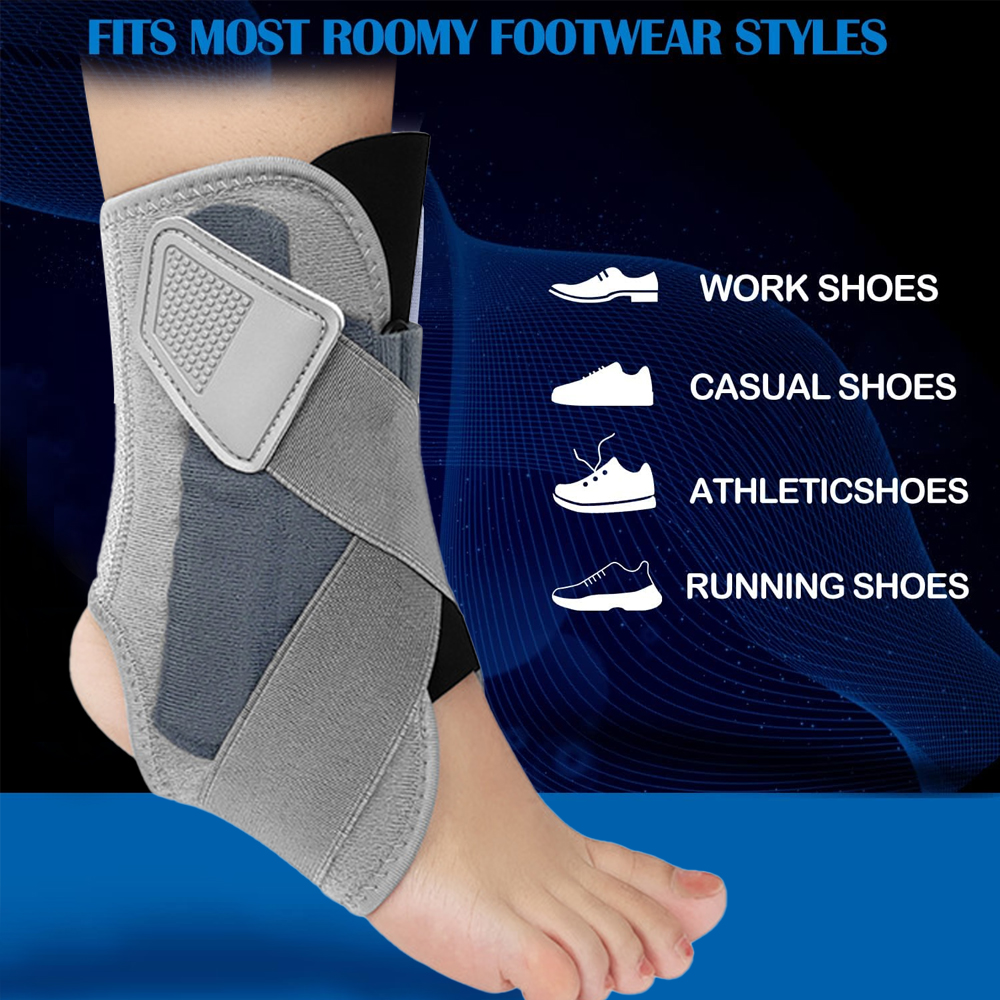 1PC Adjustable Ankle Brace - Support for Sprains,Achilles Pain & Sports | Lightweight Stabilizer for Men/Women - Injury Recovery