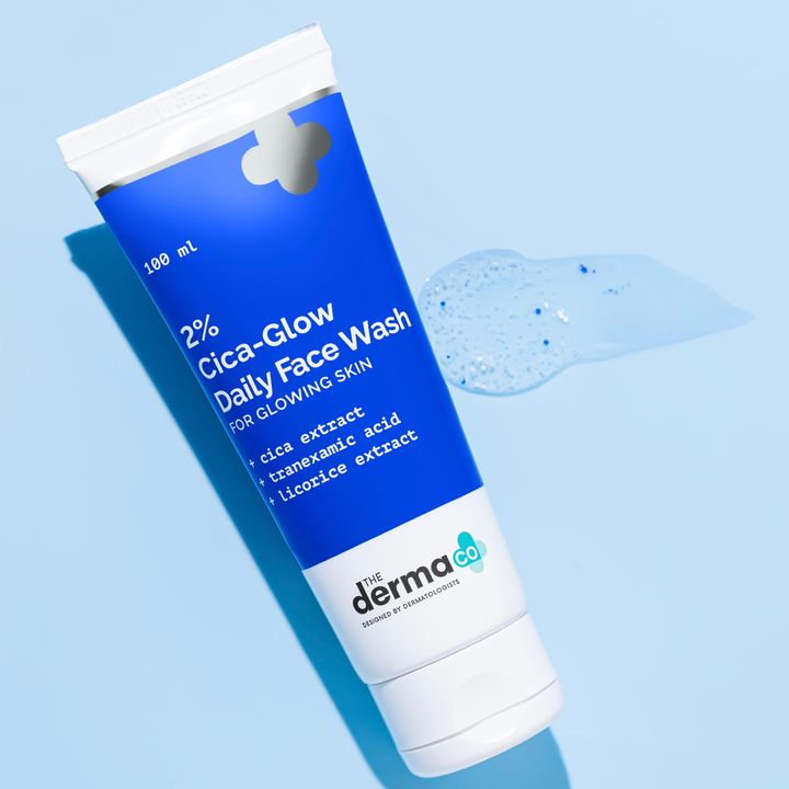 The Derma Co 2% Cica-Glow Daily Face Wash with Tranexamic Acid & Licorice Extract 100 ml