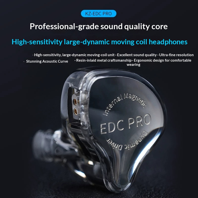 KZ EDC Pro Single-Action Hifi In-Ear Wired Headphones High-Quality Fever-Level Entry Music Game Headphones