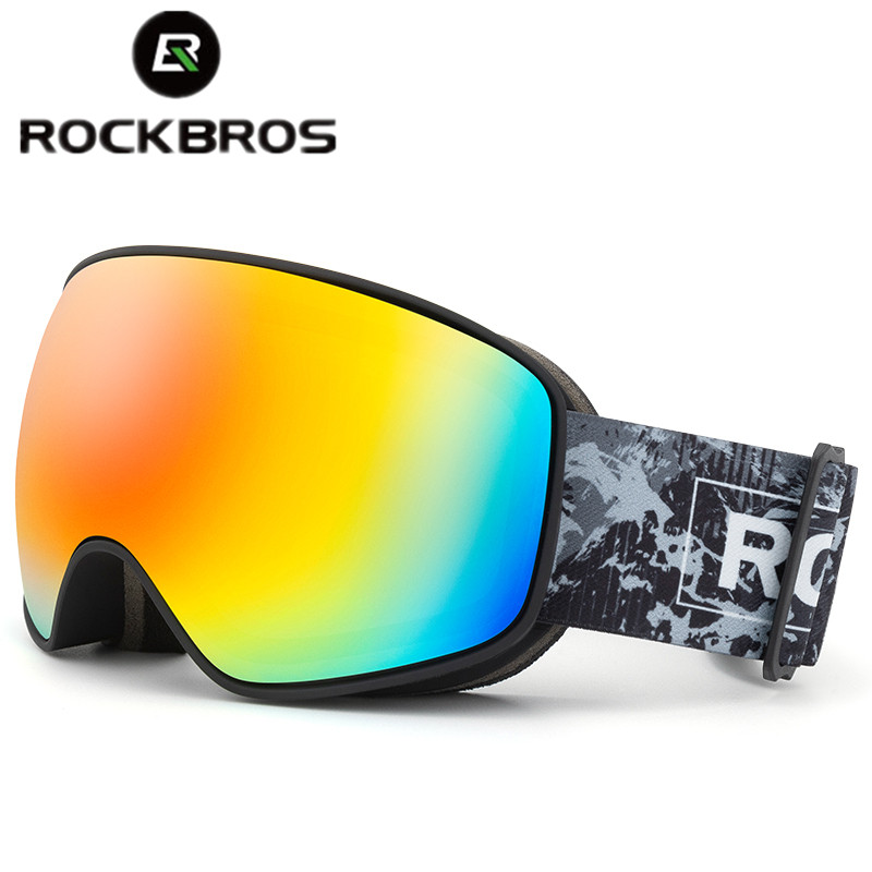 ROCKBROS Skiing Snowboarding Eyewear Goggles for / Child Windproof Anti-fog Snow Ski Glasses Winter Sports Accessories