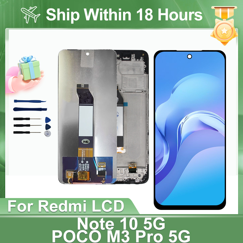 6.5" For Redmi Note 10 5G LCD Display Touch ScreenDigitizer For Redmi Note 10 5G M2103K19G M2103K19C Replacement Parts