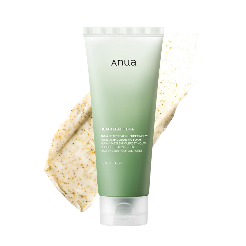 Anua Heartleaf Quercetinol Pore Deep Cleansing Foam Cleanser - 150ml | Korean Face Wash | Purifying, Oil Control & Calming for All Skin Types