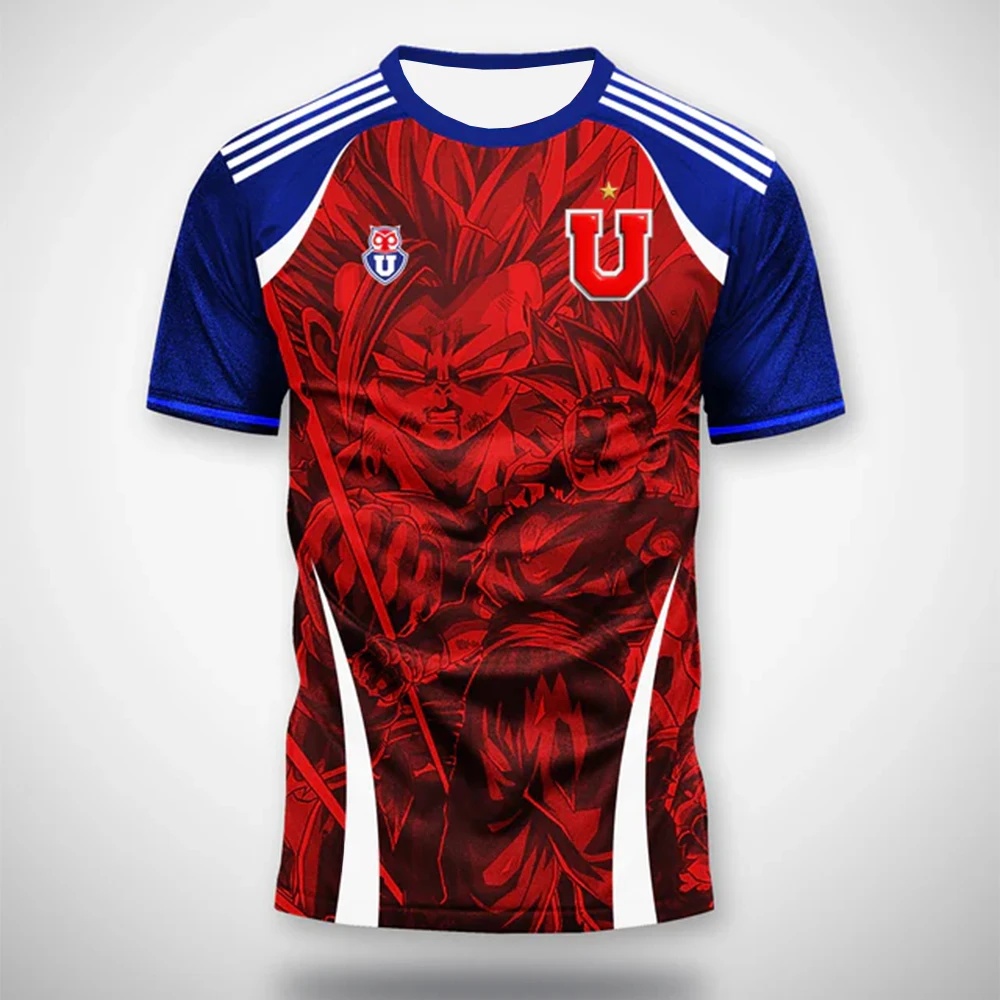 2026 New Bandai Japanese Anime Universidad De Chile Anime Texture Jersey 2025 Red Blue Football Shirt